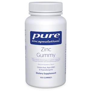Pure Encapsulations: Zinc Gummy Natural Blueberry 100 gummies