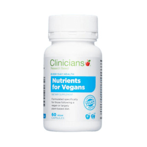 Clinicians: Nutrients for Vegans