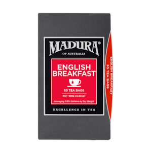 Tannin Free: Madura English Breakfast Tea Bags