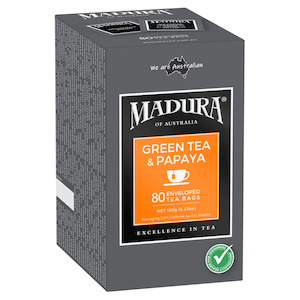 Tannin Free: Madura Green Tea and Papaya Leaf