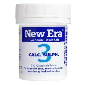 Calcium: New Era No. 3 Calc Sulph - Nature's Cleanser