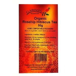 Claridges: Organic Rosehip Hibiscus Tea Loose