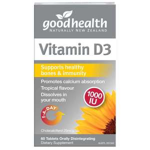 Recommended Seguno: Vitamin D3 Sublingual 60 Tabs - Short Dated