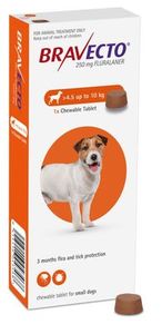 Bravecto: Bravecto Chewable Small Dog 4.5-10 kg