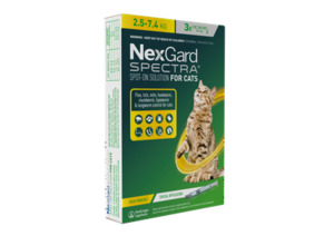Nexgard Spectra Healthy As Pets: Nexgard Spectra for Large Cats 3-Pack (2.5-7.4kg)