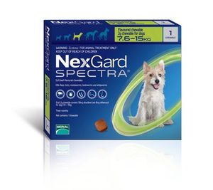 Nexgard Spectra Healthy As Pets: Nexgard Spectra Dog Medium Single 7.6-15 kg