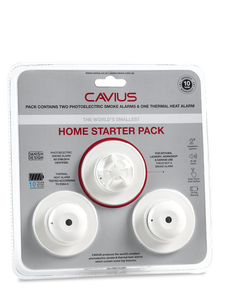 Cavius Smoke and Heat Alarm Starter Pack