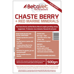 Products: BETAVET - CHASTE BERRY 500g - Healthy Horses Inside Out