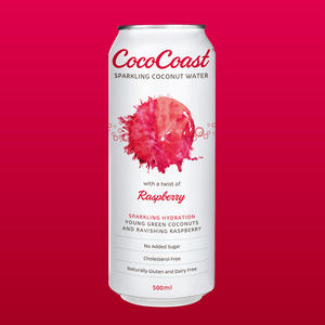 Sparkling Raspberry Coconut Water