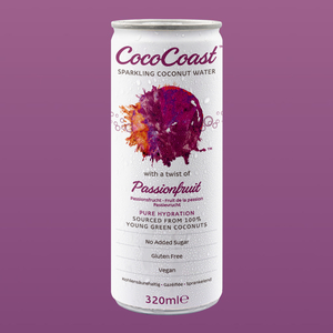 Sparkling Coconut Water with Passionfruit