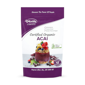 Morlife Acai Powder 80g (Certified Organic)