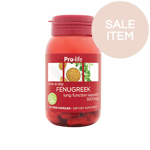 Pro-life Fenugreek 45 Vege Capsules*