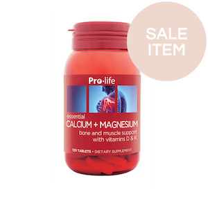 Sale: Pro-life Calcium + Magnesium 120 Tablets*