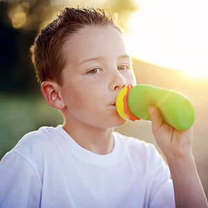 Kids Tableware: Squeasy Snacker Silicone Reusable Food Pouch, 180ml