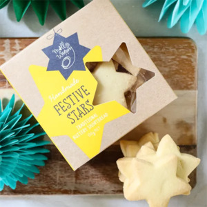 Molly Woppy, Christmas Shortbread Festive Stars, 130g