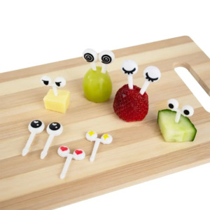 (10pc) Food Picks, Googly Eyes