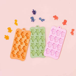 Bento Accessories: (3pc) Nutra Organics, Silicone Gummy Moulds, Dino
