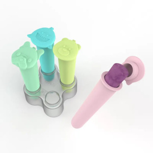 Silicone Cups: (4pc) Melii Silicone Push Pops with Tray