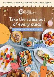 Nutra Organics, Kids Nutrition, Recipes Booklet * FREE with Purchase *