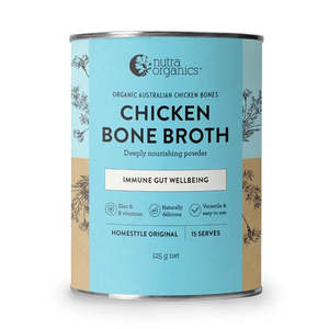 Nutra Organics, Chicken Bone Broth, Homestyle Original (GF/DF), 125g