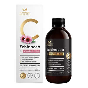Harker Herbal: Harker Herbals Echinacea + Vitamin C + Zinc, 200ml
