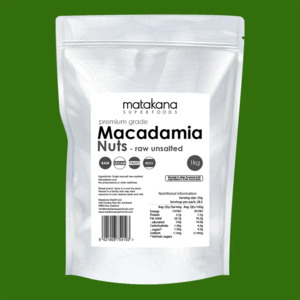 Matakana Superfoods: Premium Grade Macadamia Nuts, Raw Unsalted, Single Sourced, 1kg
