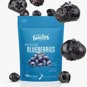 Little Beauties: Freeze-Dried Whole NZ Blueberries, 20g
