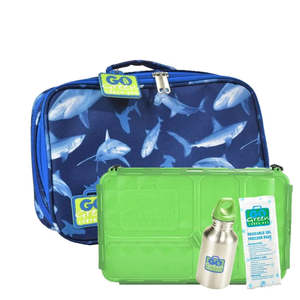 Go Green: Go Green Lunchbox Set, Shark Frenzy