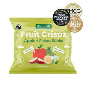 Naturkidz: NaturKidz, NZ Fruit Crisps, Apple & Feijoa Sticks, (GF/DF), 10g