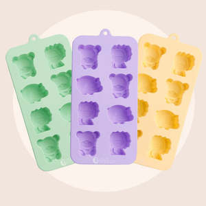 (3pc) Nutra Organics, Silicone Animal Gummy Moulds