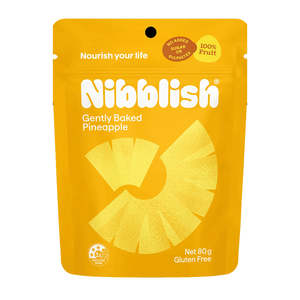 Nibblish, Gently Baked Pineapple, 80g