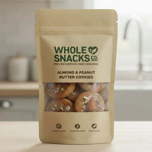 Snacks: Whole Snacks Co, Almond & Peanut Butter Cookies, 120g