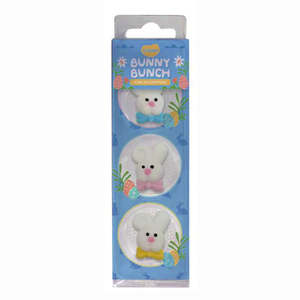 (6pk) Easter Icing Decorations Bunny Bunch
