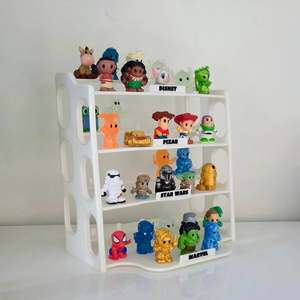 3d Printed Creations: Sturdy Tiered Ooshie Display Stand, 43 Pegs