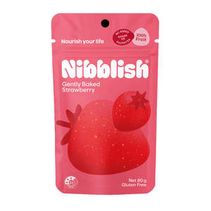 Nibblish, Gently Baked Strawberry, 80g