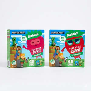 Nibblish, Pure Fruit Swirls (Minecraft Cards), 5 x 20g