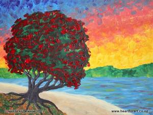 Painting Tutorials Acrylic: AOTEAROA SUMMER Painting Tutorial