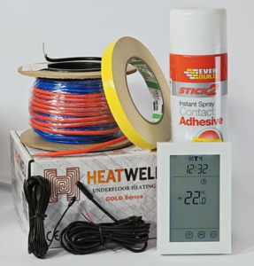 Products: 1250W Gold Series Underfloor Heating Kit Heatwell NZ
