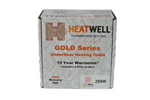 Products: 250W Underfloor Heating Cable Gold Series Heatwell NZ