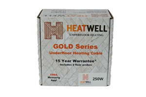 Products: 250W Underfloor Heating Cable Gold Series Heatwell NZ