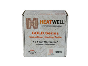 Products: 300W Underfloor Heating Cable Gold Series Heatwell NZ