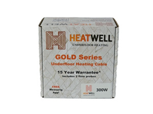 Products: 300W Underfloor Heating Cable Gold Series Heatwell NZ