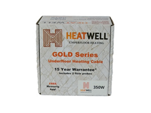 Products: 350W Underfloor Heating Cable Gold Series Heatwell NZ