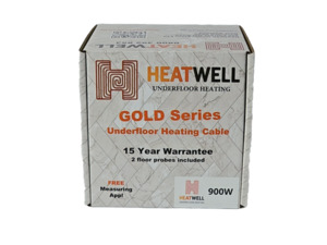 Products: 900W Underfloor Heating Cable Gold Series Heatwell NZ