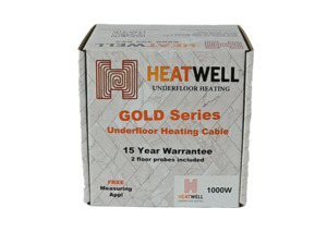 Products: 1000W Underfloor Heating Cable Gold Series Heatwell NZ