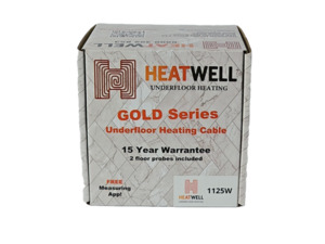1125W Underfloor Heating Cable Gold Series Heatwell NZ