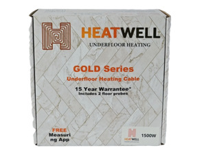 1500W Underfloor Heating Cable Gold Series Heatwell NZ