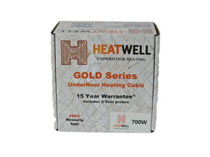 Products: 700W Underfloor Heating Cable Gold Series Heatwell NZ