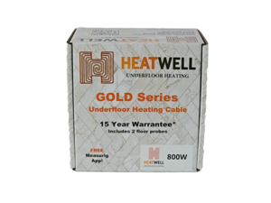 800W Underfloor Heating Cable Gold Series Heatwell NZ