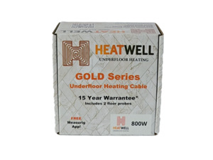Products: 800W Underfloor Heating Cable Gold Series Heatwell NZ